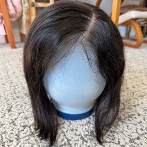 Elegant Brown 100% Human Hair Wig